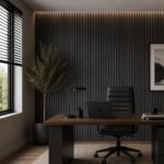 Acoustic Wood Panel Dark Grey - Image 4