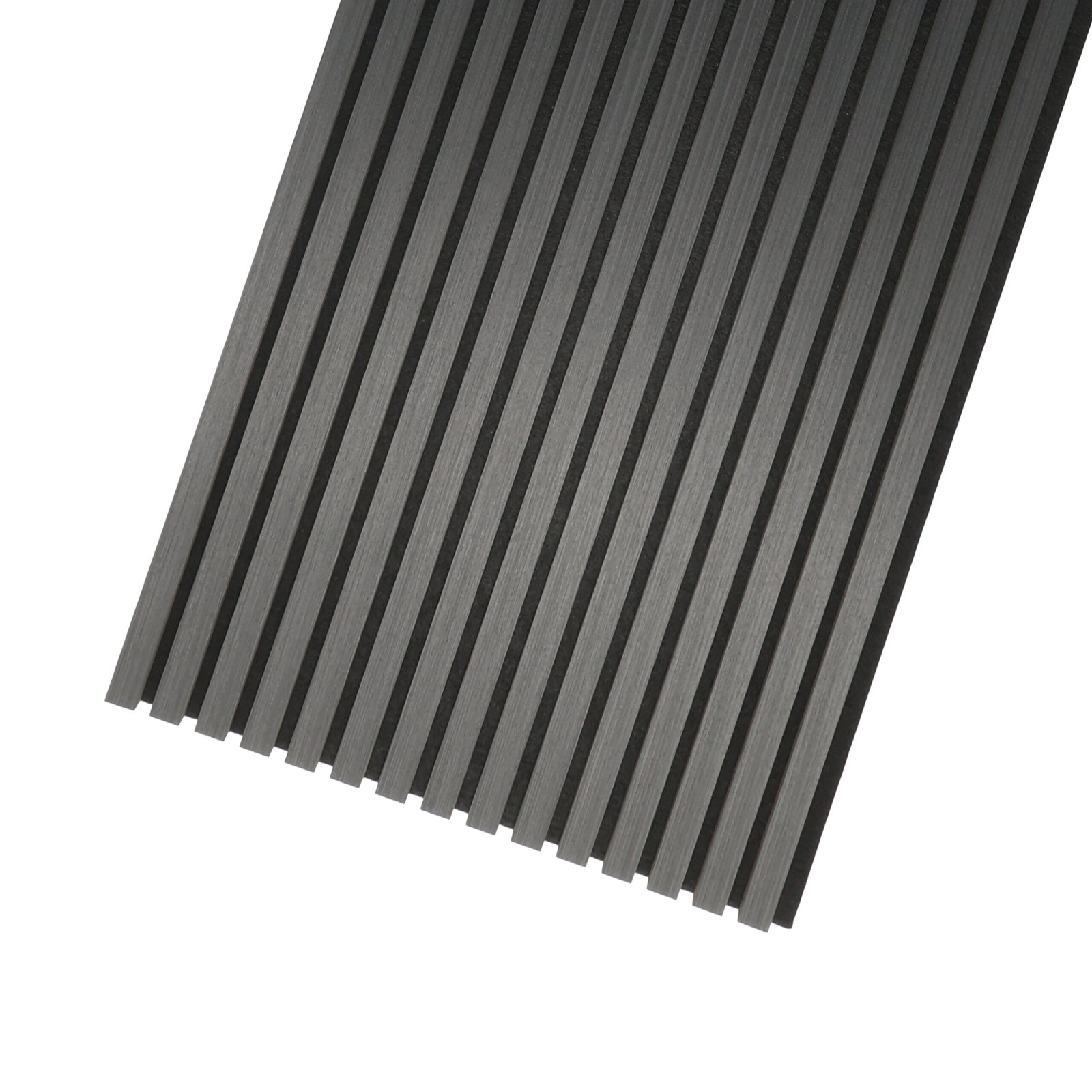 darck grey oak Acoustic Wood Panel Dark Grey - Image 1