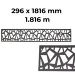 Fence Aluminum Decor - Dark Grey (GF104A) - Image 2