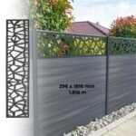 Fence Aluminum Decor - Dark Grey (GF104A)