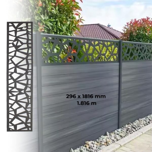 Fence Aluminum Decor - Dark Grey (GF104A)