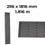 Fence Aluminum Decor - Black (GF111) - Image 2