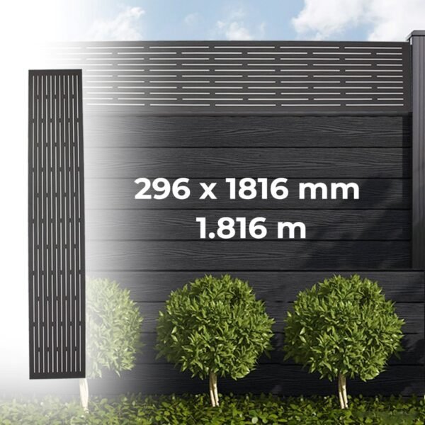 Fence Aluminum Decor - Black (GF111)