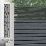 Fence Aluminum Decor - Dark Grey (GF105)