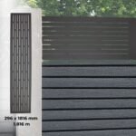 Fence Aluminum Decor - Black (GF105)