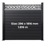 Fence Aluminum Decor - Black (GF104A)