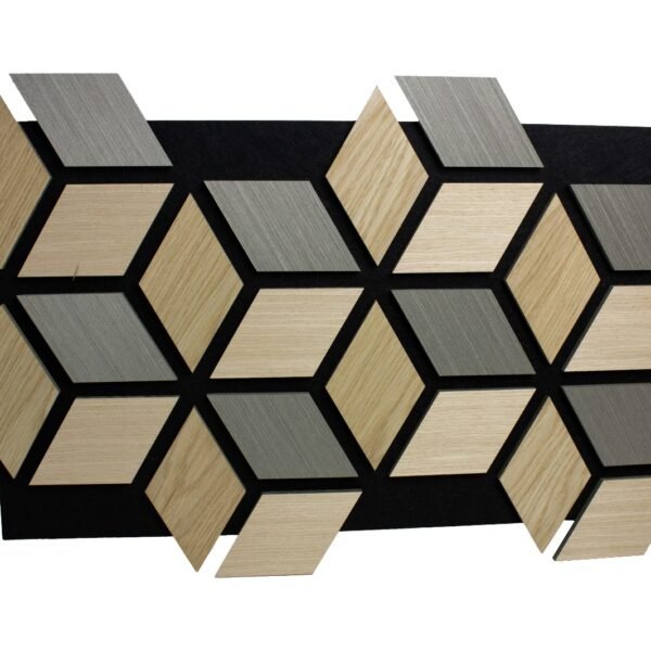 Hexagon 3D - Grey Oak