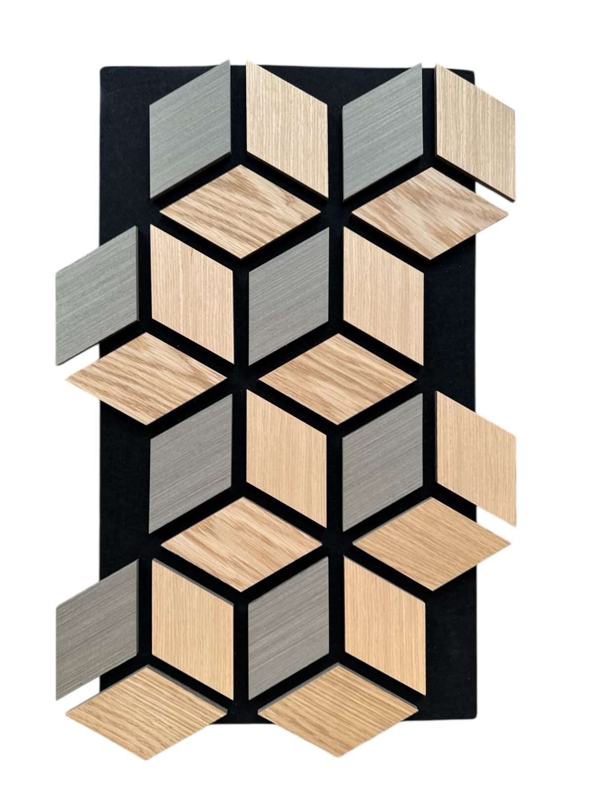 Hexagon 3D - Grey Oak - Image 1