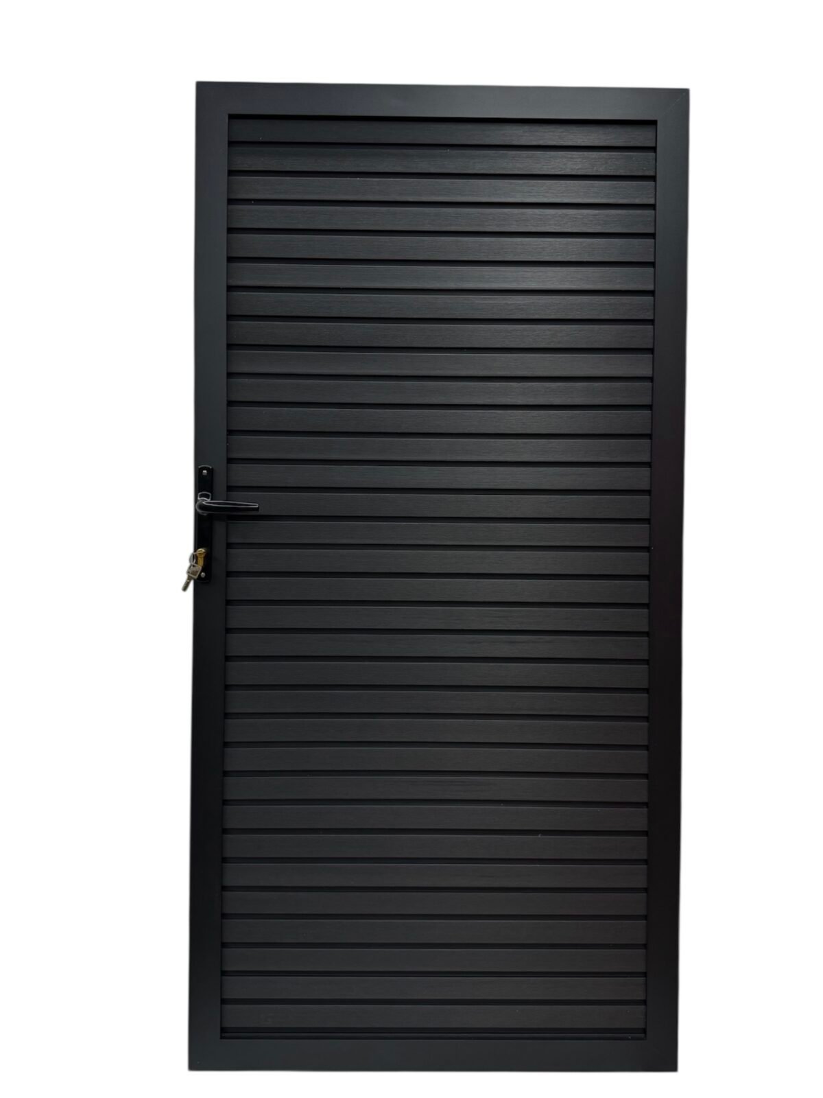 Fence Gate - Fluted Black - Image 1