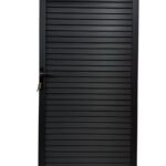 Fence Gate - Fluted Black
