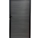 Fence Gate - Fluted Grey