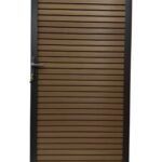 Fence Gate - Fluted Light Brown