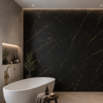 Gold Black Marble Shower Panel - Image 5