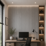 Acoustic Wood Panel White Marble - Image 2