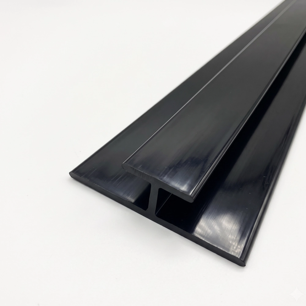 H trim black111# H Shower Trim Black - Image 1