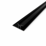 Charcoal Foam Board  H Trim Line Black
