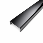 Acoustic Wall Panel Metal Cap Black Gloss
