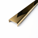 Acoustic Wall Panel Metal Cap Gold Gloss