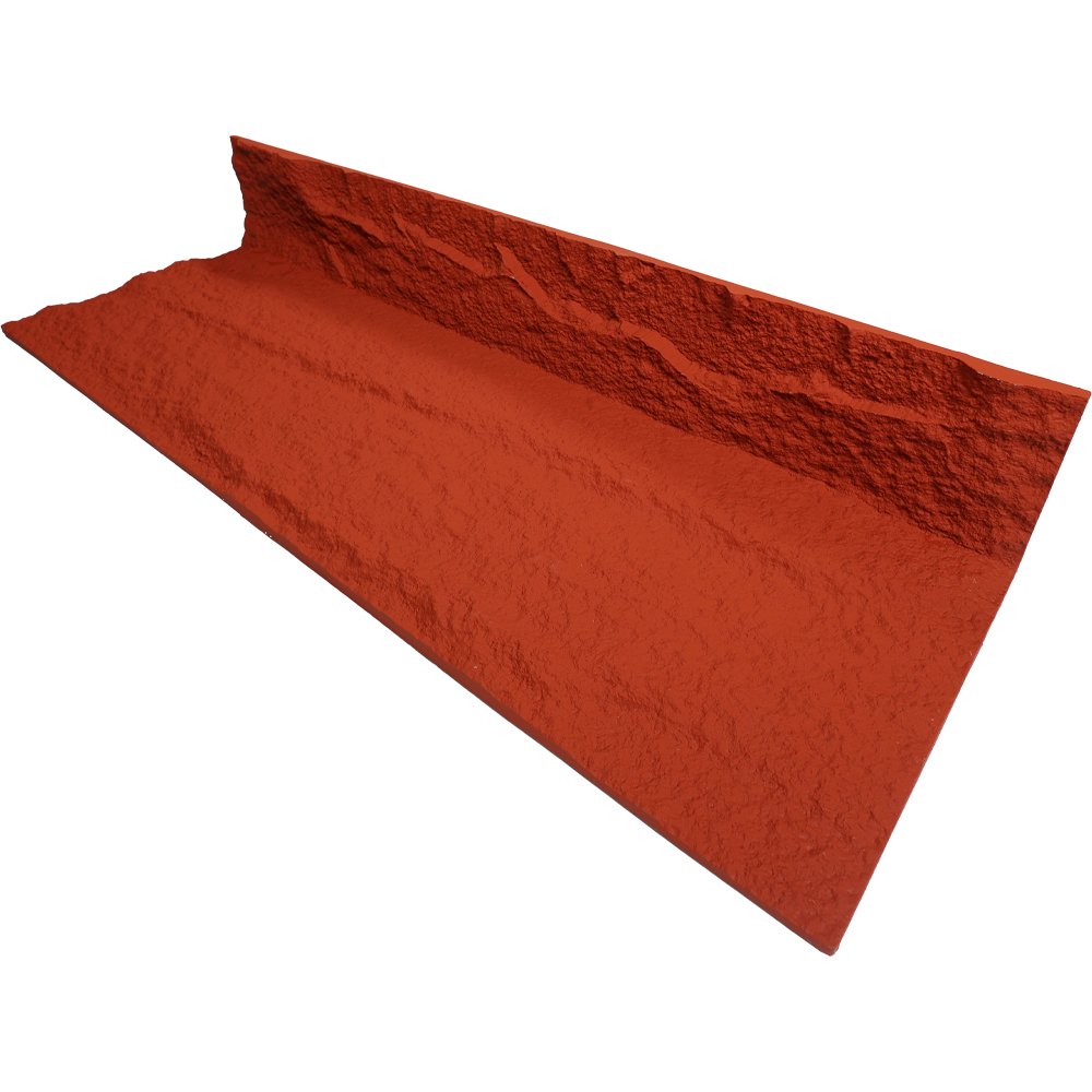 redbrick corner 120x40x2cm 3D PU Stone Red Brick Corner - Image 1