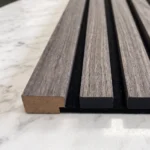 Acoustic Slat Wall End Cap Trim Dark Grey - Image 2