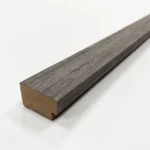 Acoustic Slat Wall End Cap Trim Dark Grey