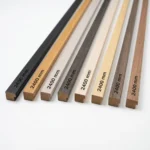 Acoustic Slat Wall End Cap Trim Black Oak - Image 2