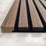 Acoustic Slat Wall End Cap Trim Smoke Oak - Image 2