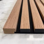 Acoustic Slat Wall End Cap Trim Walnut - Image 2