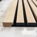 Acoustic Slat Wall End Cap Trim Yellow Oak - Image 3